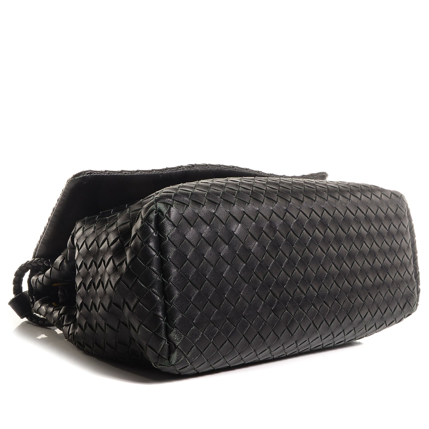 Bottega Veneta Nappa Intrecciato Flap Shoulder Bag Nero Black 4 of 8