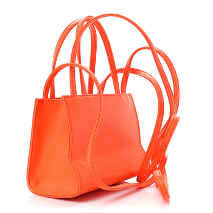 Telfar Vegan Leather Small Shopping Bag Orange 3 of 11