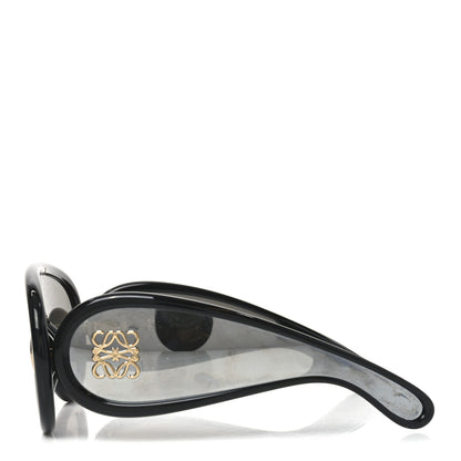 Loewe Acetate Mirrored Anagram Wave Mask Sunglasses LW40108I Black 3 of 7