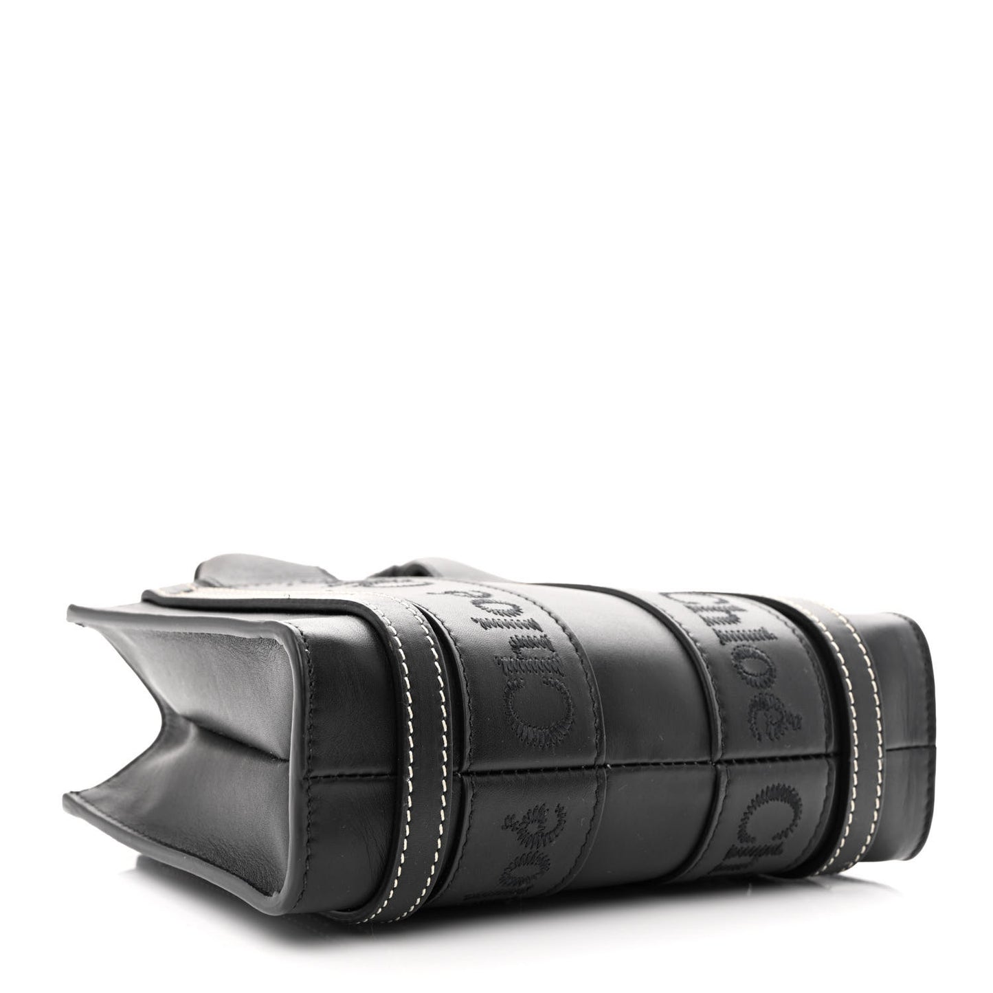 Calfskin Mini Woody Tote Black