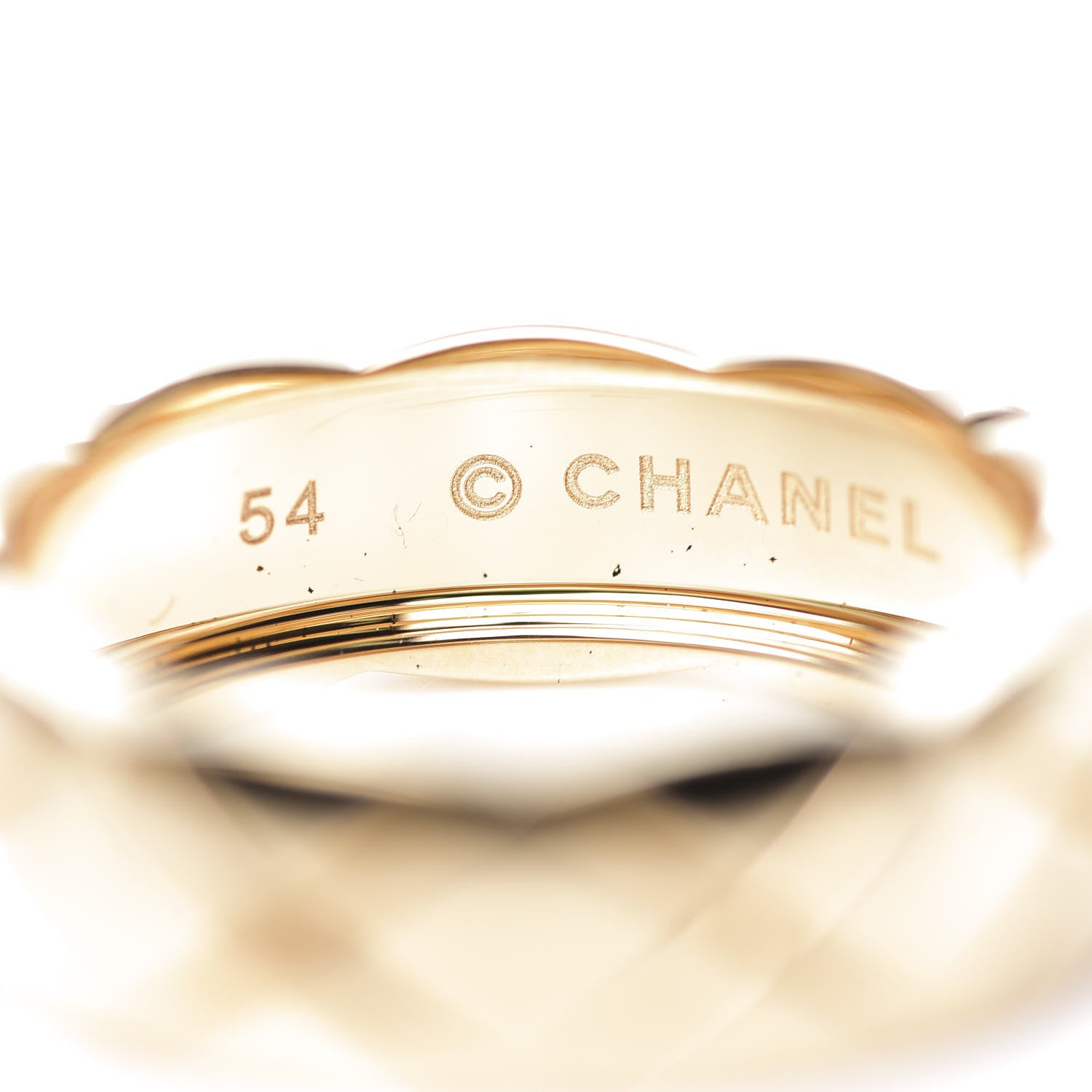 Chanel 18K Yellow Gold Small Coco Crush Ring 54 7 5 of 7