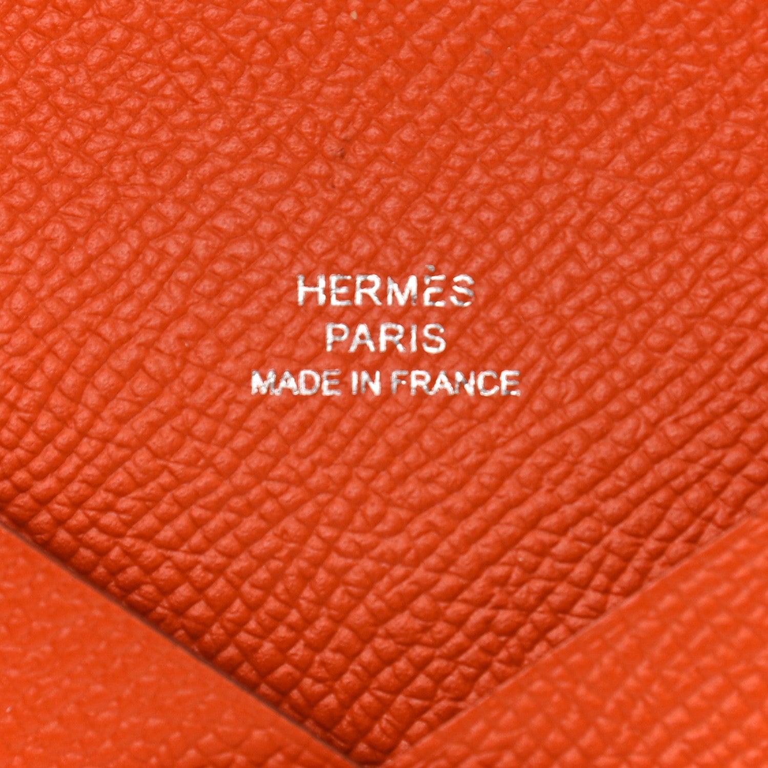 Hermes Epsom Calvi Card Case Feu 6 of 6