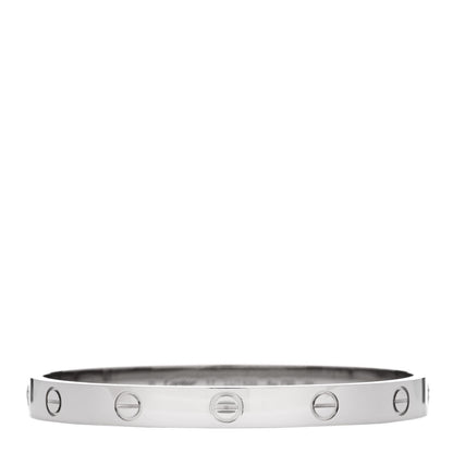 Cartier 18K White Gold LOVE Bracelet 17 1 of 6