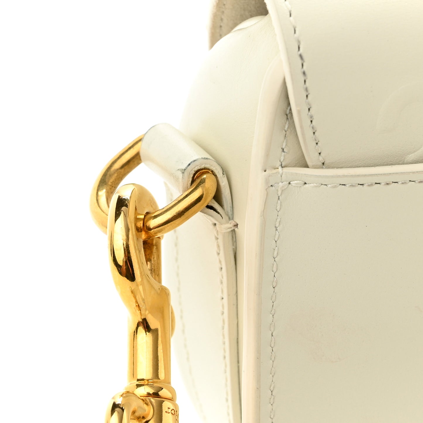 Box Calfskin Small Bobby Bag White