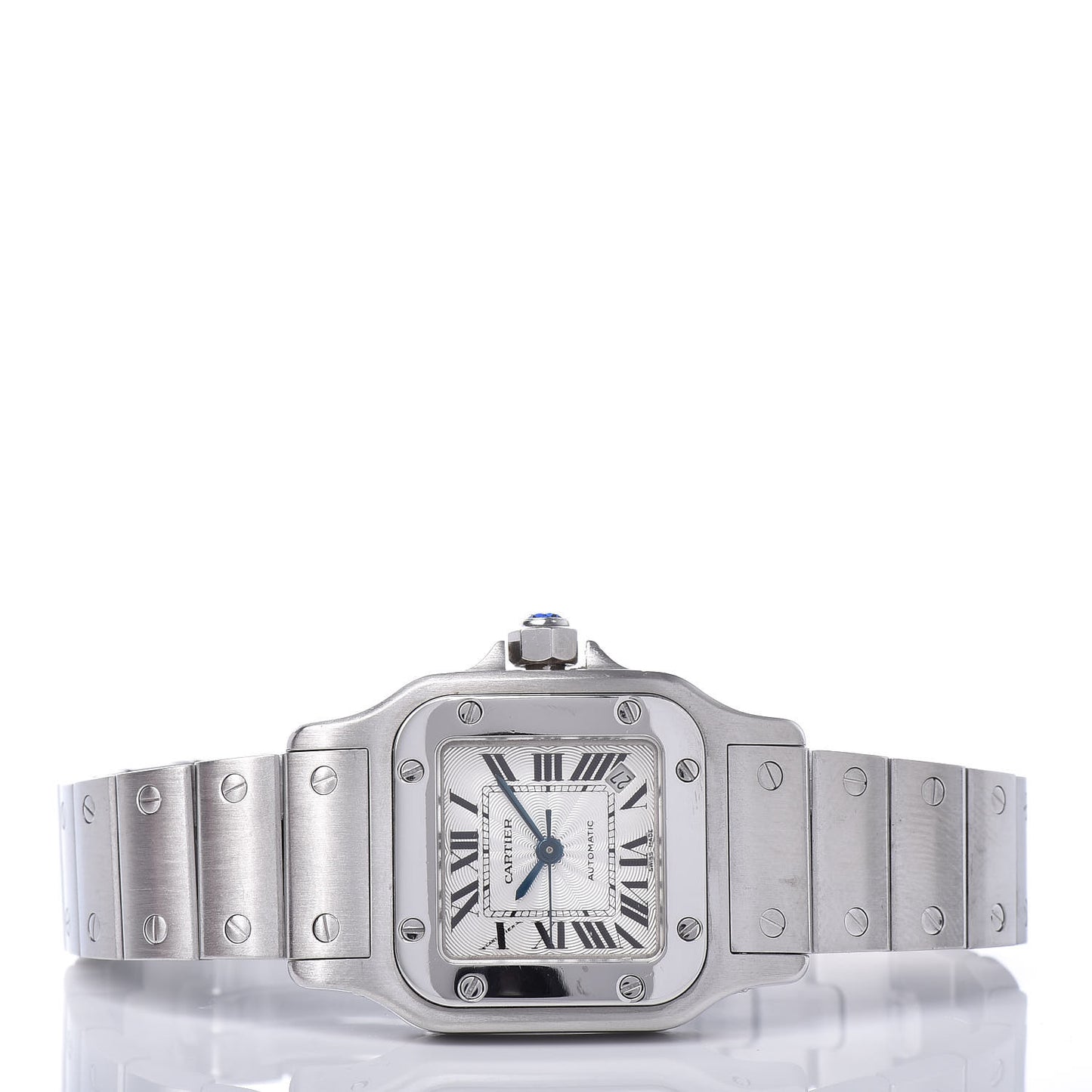 Stainless Steel 24mm Santos de Galbee Automatic Watch
