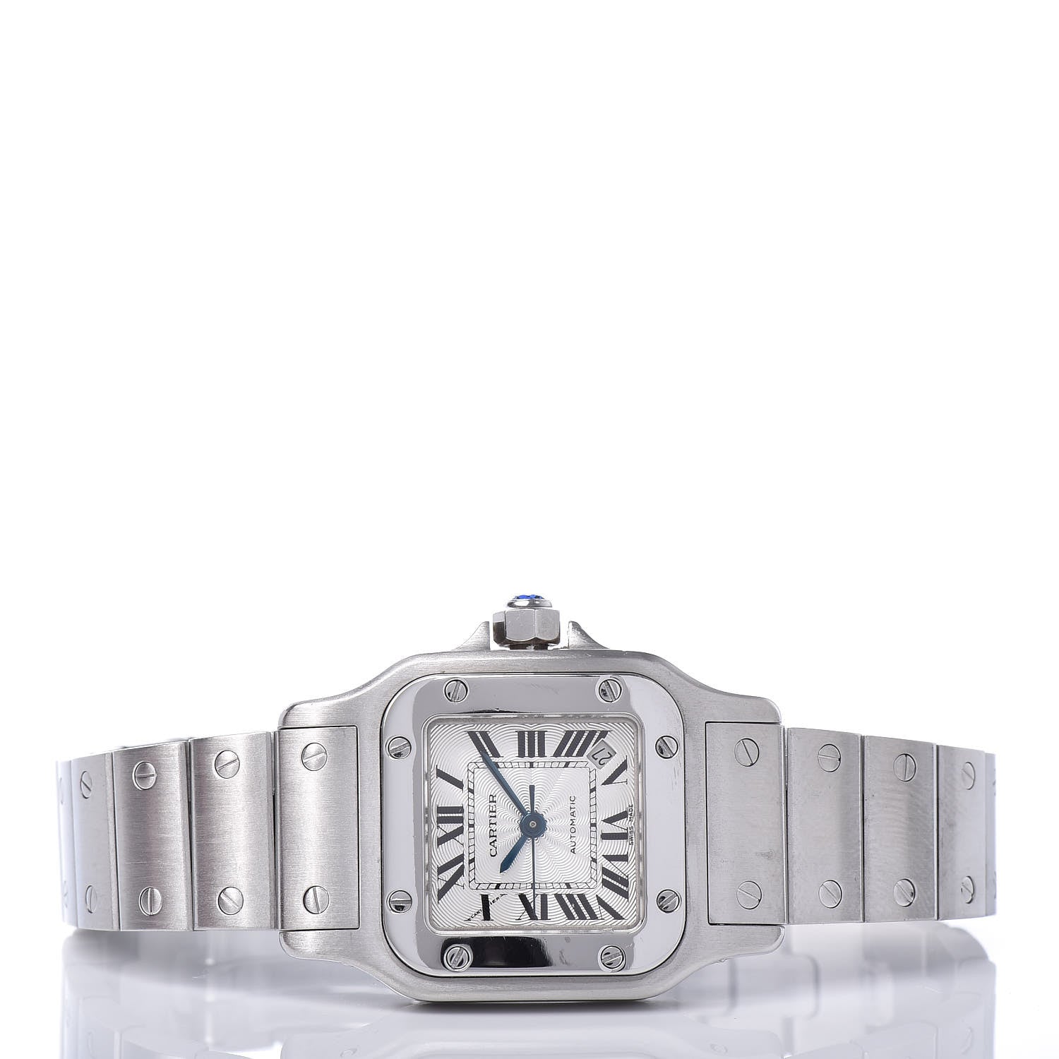 Cartier Stainless Steel 24mm Santos de Galbee Automatic Watch 3 of 13