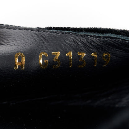 Chanel Velvet Grosgrain Cap Toe CC Slingback Flats 39.5 Black 8 of 9