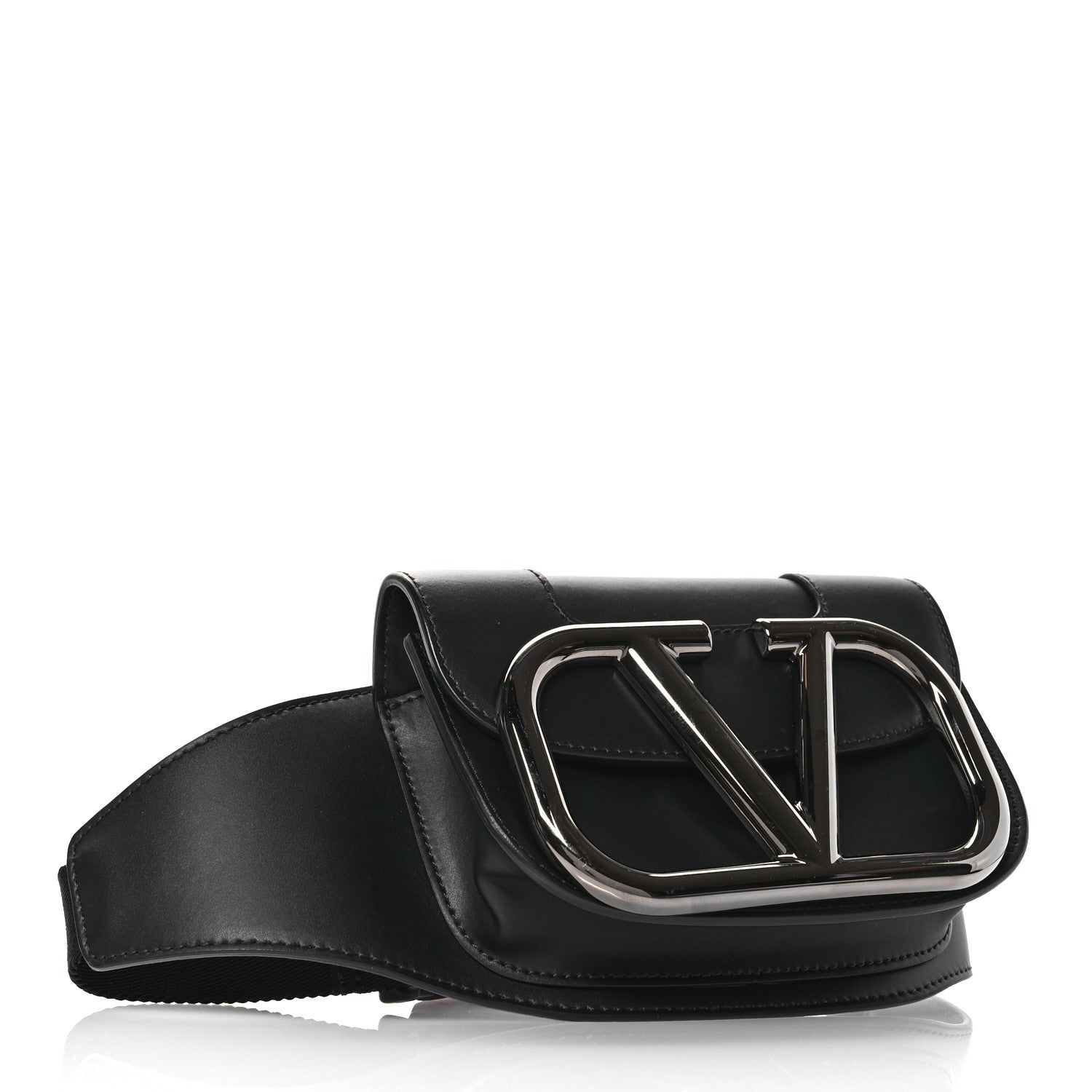 Valentino Garavani Calfskin Supervee Belt Bag Black 4 of 9