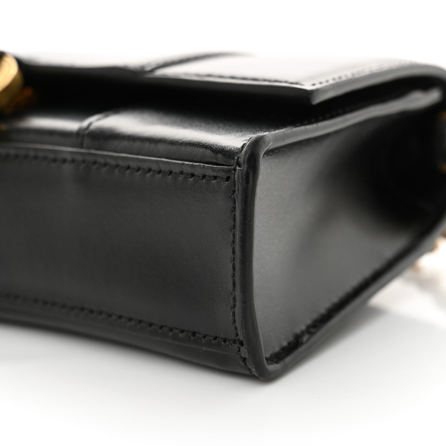 Balenciaga Shiny Box Calfskin Hourglass Chain Bag Black 9 of 10