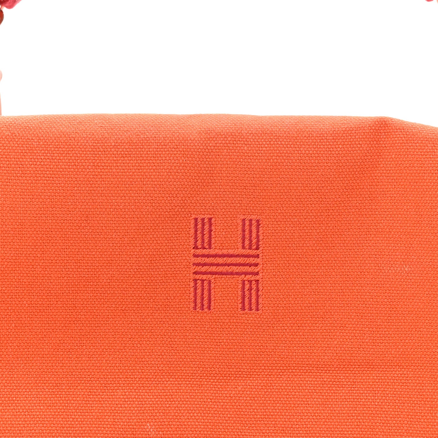 Canvas Large Bride-A-Brac Pouch Orange Feu Burgundy