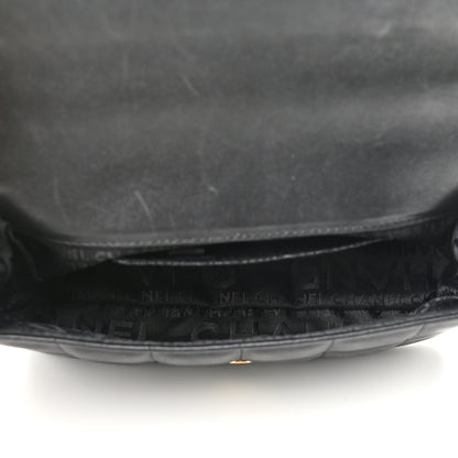 Chanel Lambskin Quilted Mini Chocolate Bar Camellia Flap Black 5 of 12