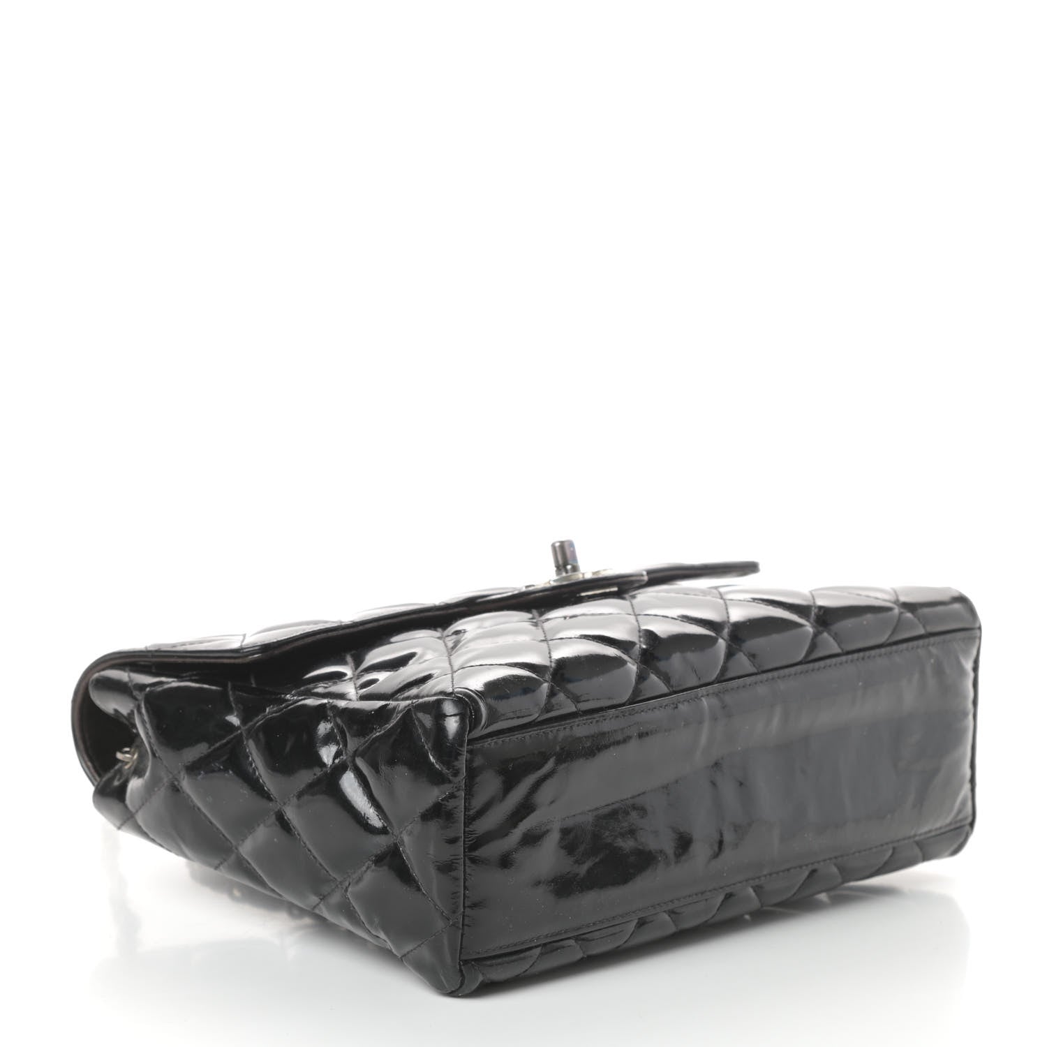 Chanel Patent Quilted Medium Single Flap Black 4 of 10