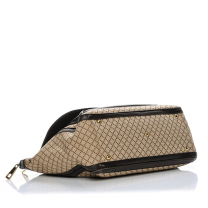 Gucci Diamante Cellarius Calfskin Medium 1973 Top Handle Bag Beige Ebony Cocoa 4 of 11