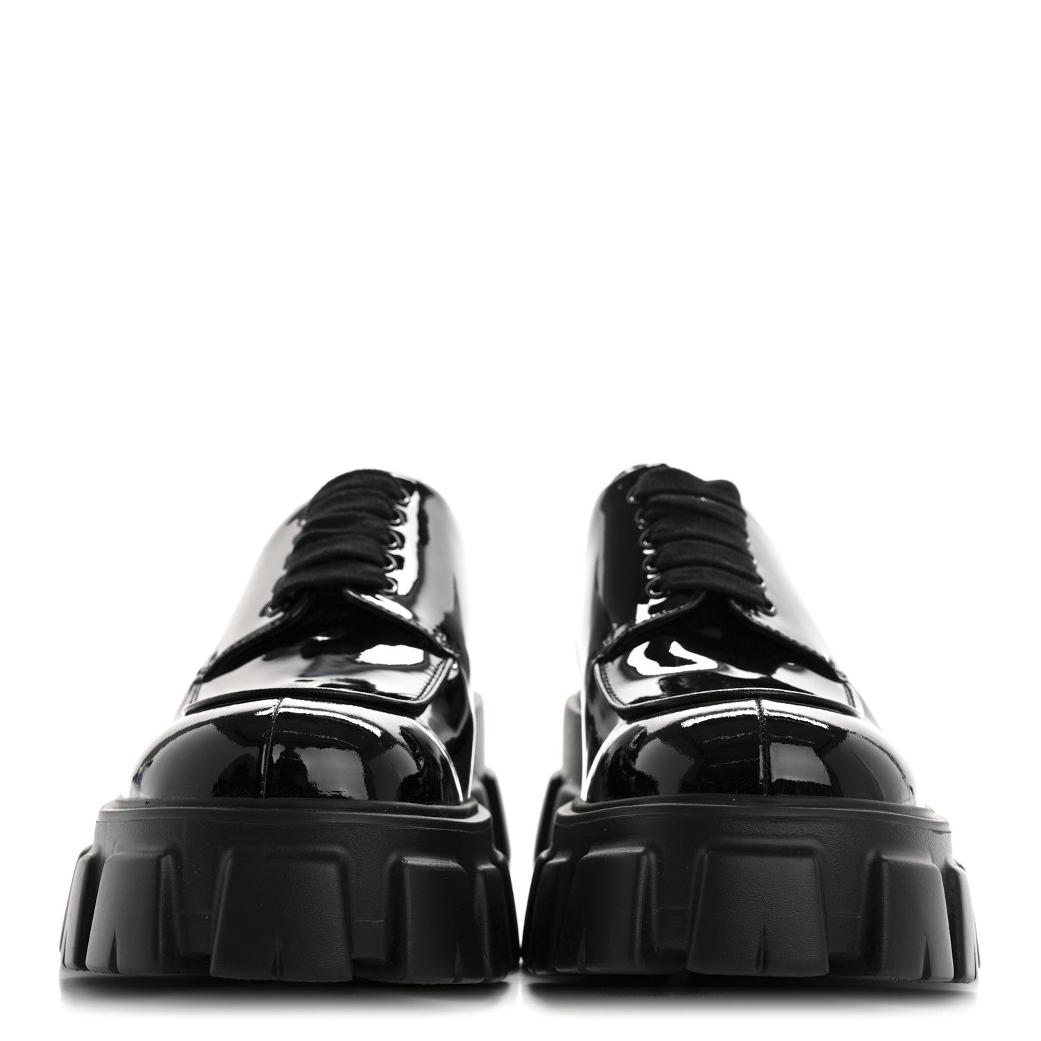Prada Monolith 55mm Derby Loafers 8 Black 3 of 10