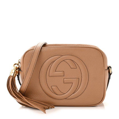 Gucci Pebbled Calfskin Small Soho Disco Bag Camelia 1 of 13