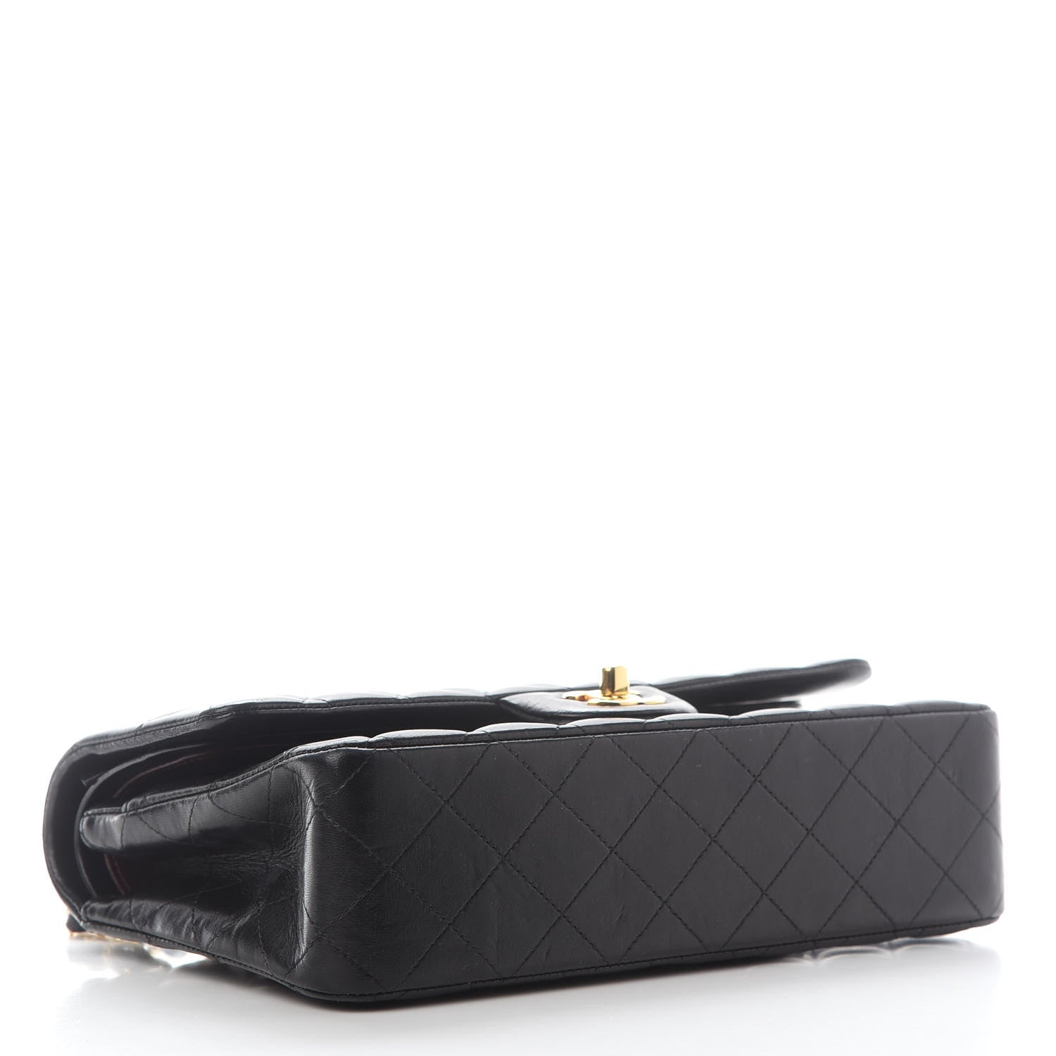 Chanel Lambskin Quilted Medium Double Flap Black 3 of 13