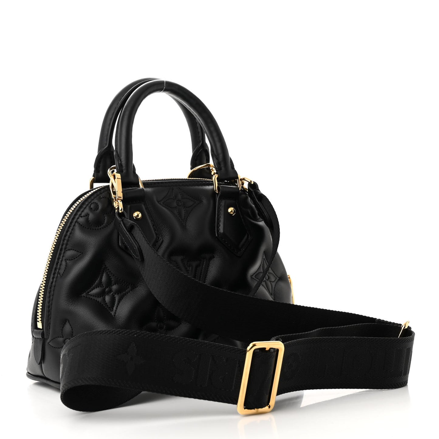 Calfskin Bubblegram Alma BB Black