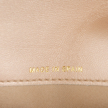 Chanel Lambskin Camellia Embossed Yen Wallet Fuchsia 7 of 8