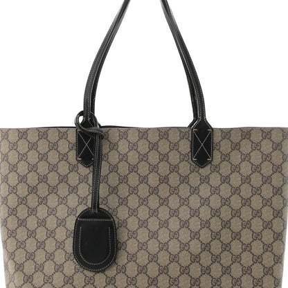 Gucci Calfskin GG Supreme Monogram Medium Reversible Tote Black 8 of 12