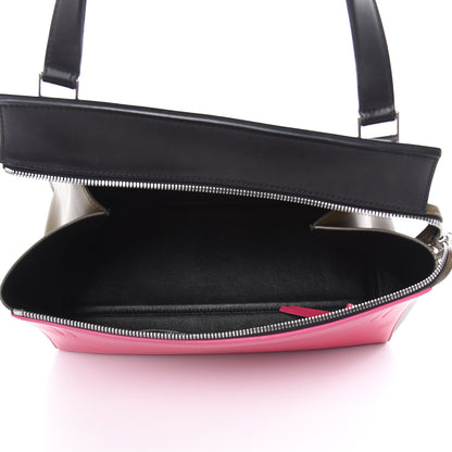 Celine Smooth Calfskin Small Tri-Color Edge Shoulder Bag Fushia 5 of 18