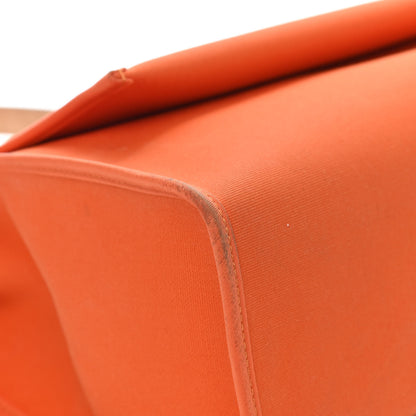 Hermes Toile Vache Hunter Herbag Zip 31 PM Orange 12 of 13
