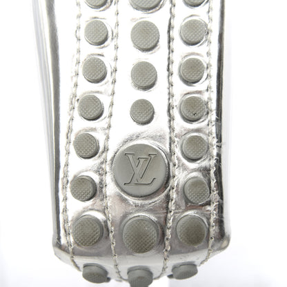 Louis Vuitton Calfskin Monogram Gloria Loafers 37.5 Silver 7 of 10
