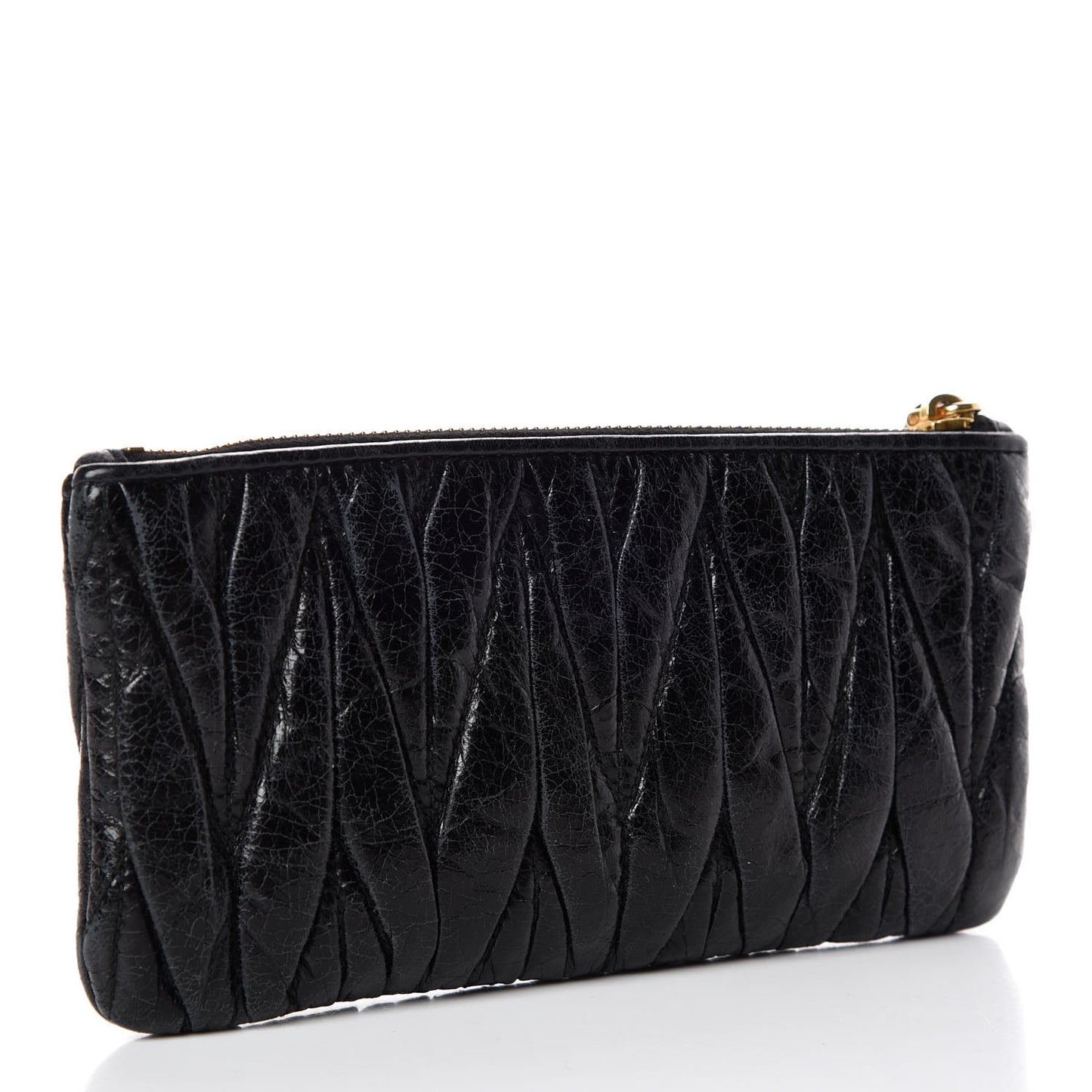 Nappa Matelasse Lux Pouch Black
