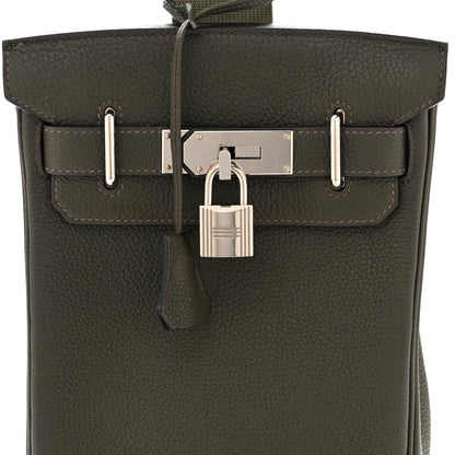 Hermes Togo Hac A Dos PM Backpack Vert De Gris 8 of 13