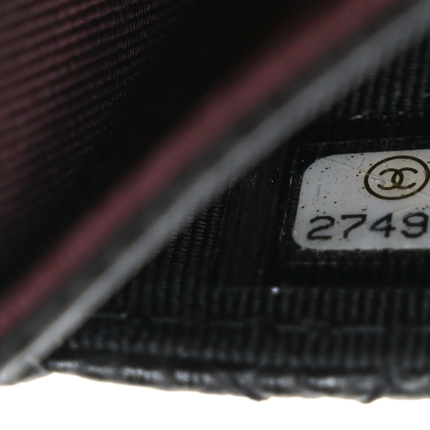 Caviar Quilted Flap Card Holder Black