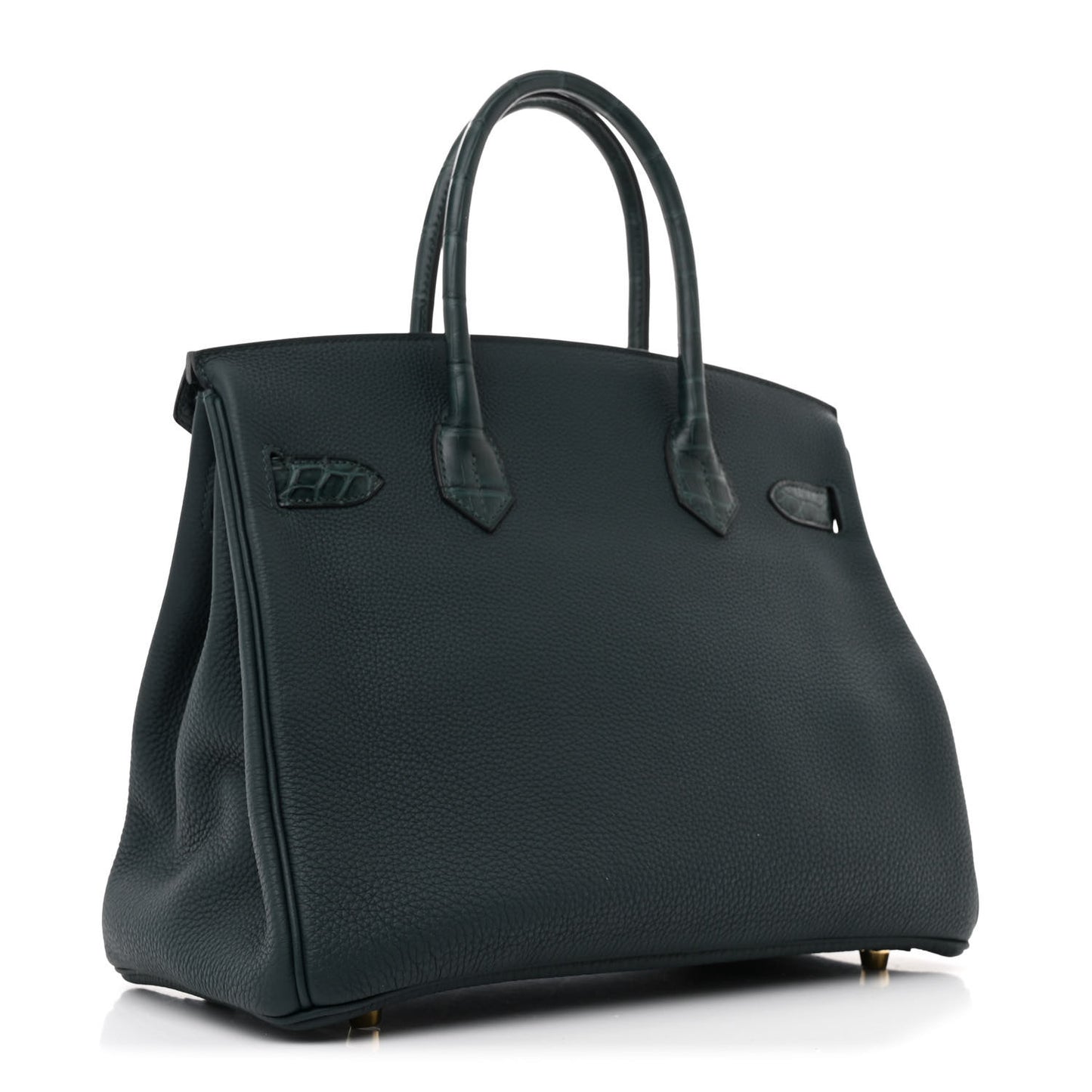 Togo Matte Alligator Birkin Touch 30 Vert Cypress