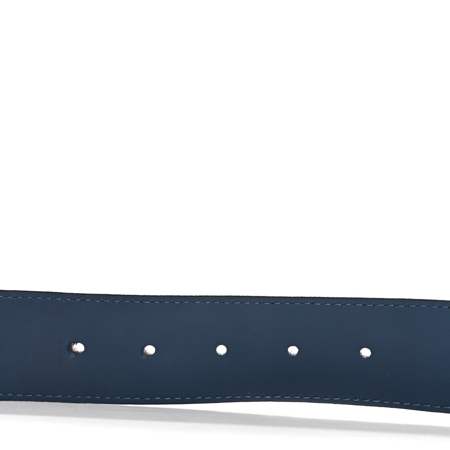 Suede Calfskin Mini Damier 40mm LV Initiales Belt 90 36 Blue