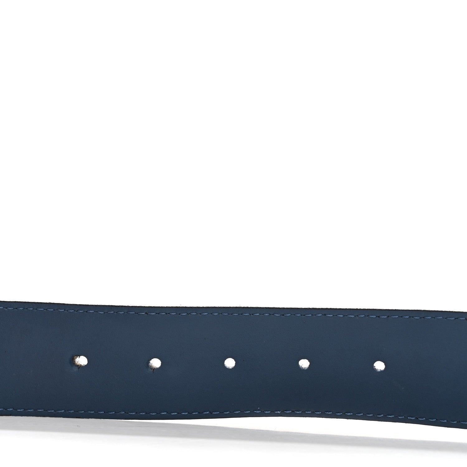 Louis Vuitton Suede Calfskin Mini Damier 40mm LV Initiales Belt 90 36 Blue 3 of 5