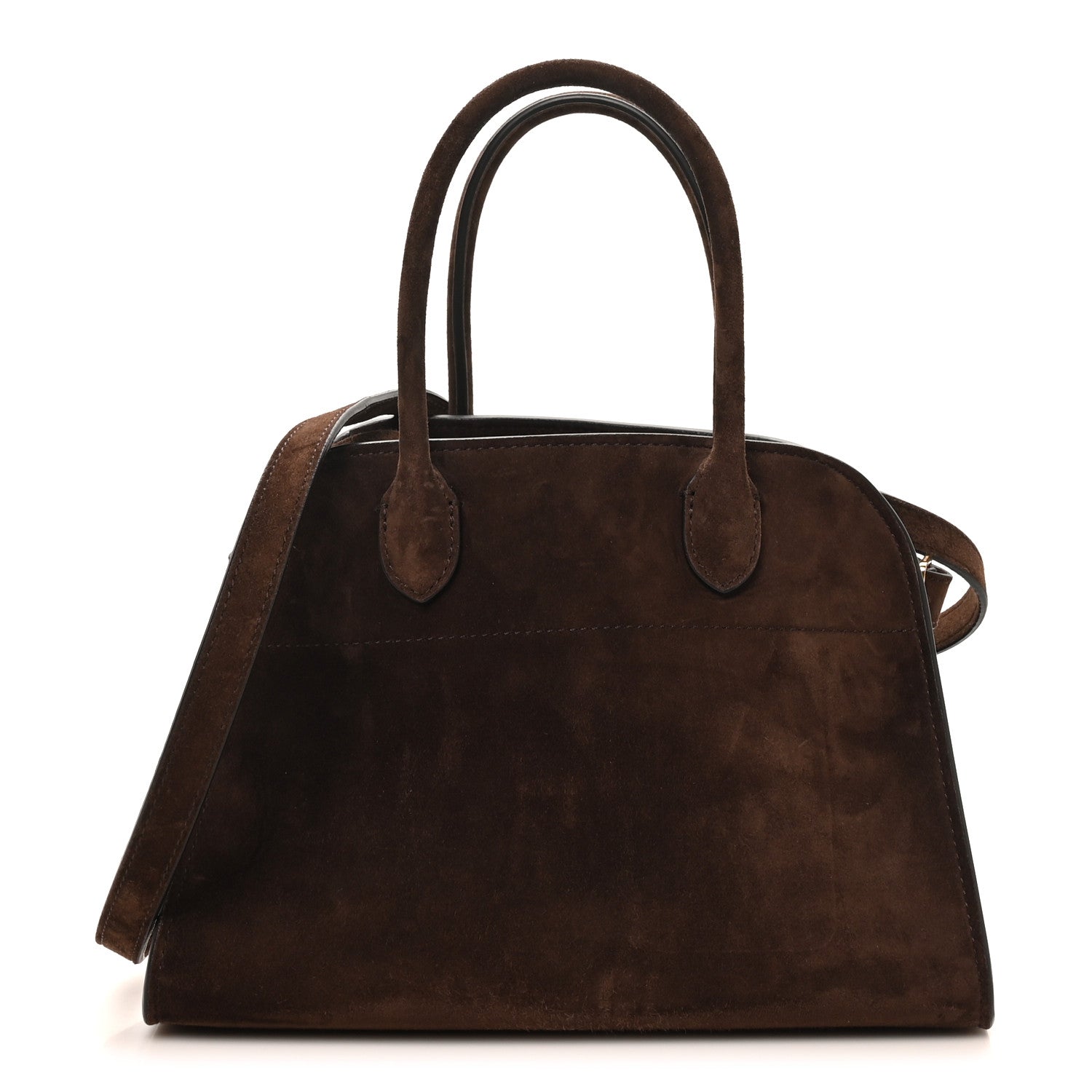 The Row Suede Soft Margaux 10 Bag Mocha 1 of 9
