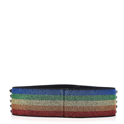 Gucci Metallic Crystal Embellished Webby Headband 57 Rainbow 3 of 6