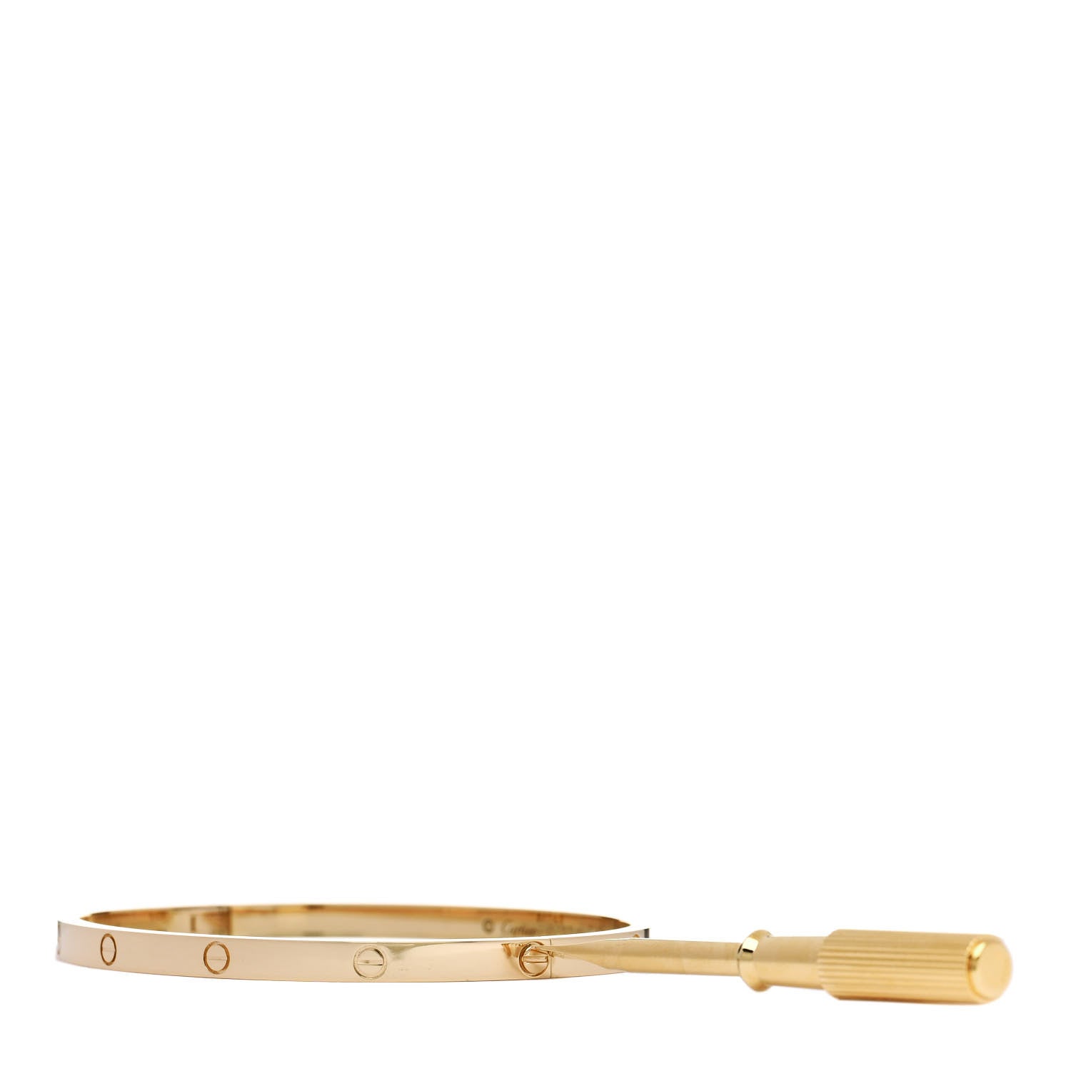 Cartier 18K Yellow Gold Small LOVE Bracelet 17 3 of 8