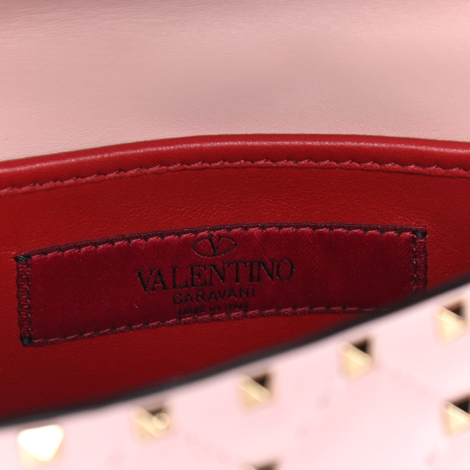 Valentino Garavani Nappa Small Rockstud Spike Shoulder Bag Water Rose 6 of 9
