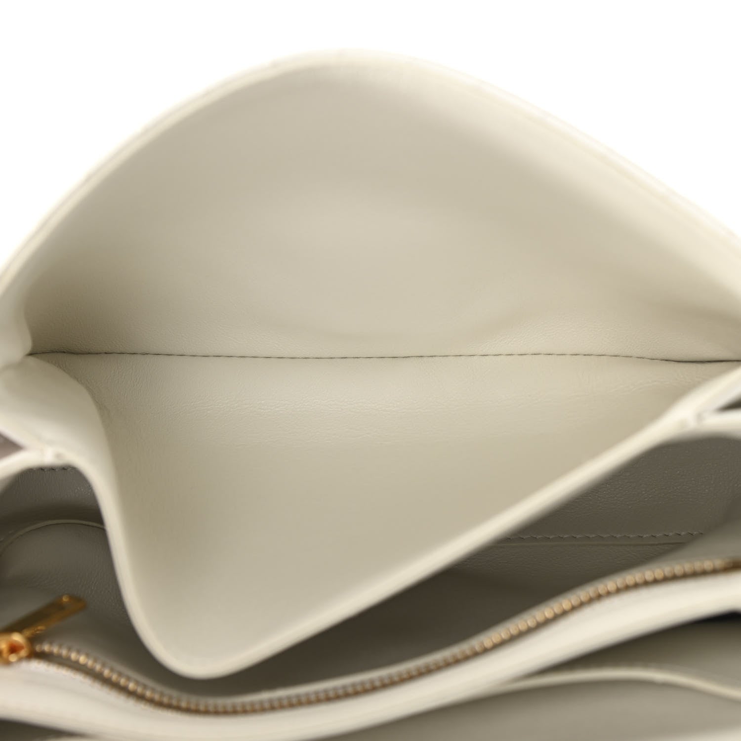 Celine Calfskin Quilted Medium C Bag Black White 6 of 12