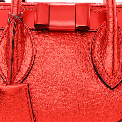 Burberry Metallic Calfskin Small Blaze Satchel Red 9 of 14