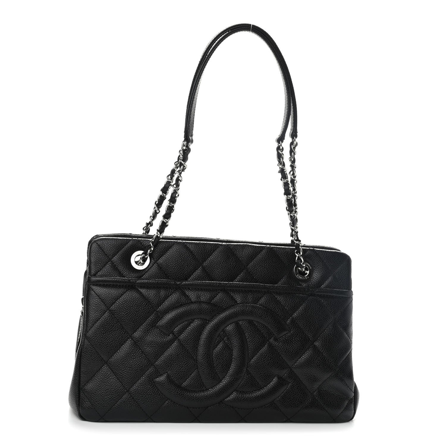 Chanel Caviar Quilted Timeless CC Soft Tote Black 1 of 8