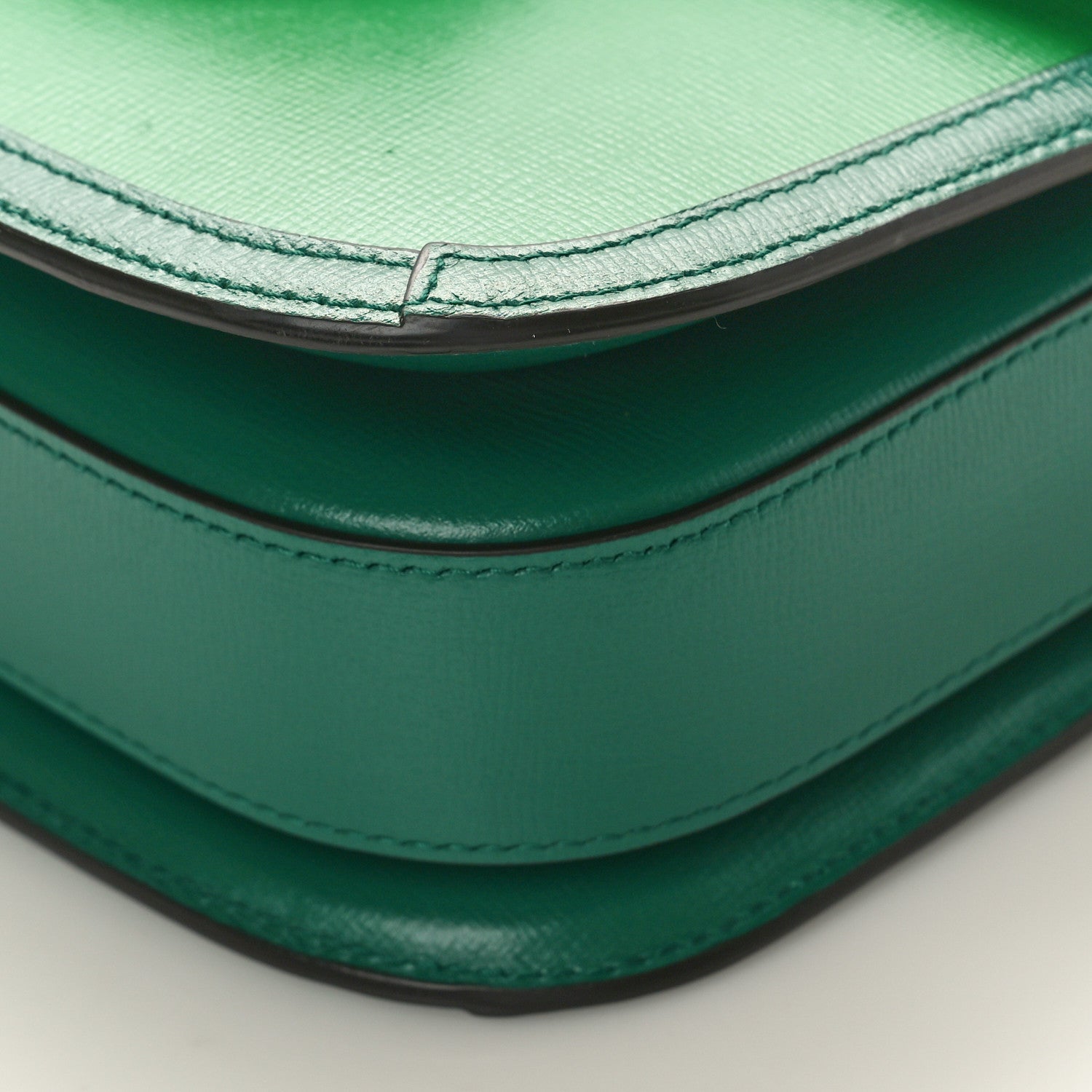 Gucci Azalea Calfskin Horsebit 1955 Shoulder Bag New Shamarock Emerald 9 of 9