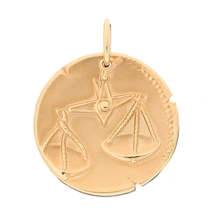 Van Cleef & Arpels 18K Yellow Gold Zodiac Libra Pendant 1 of 5