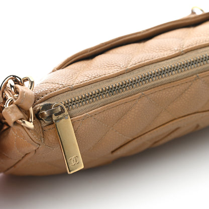 Chanel Caviar Quilted Timeless CC Shoulder Bag Beige 13 of 13