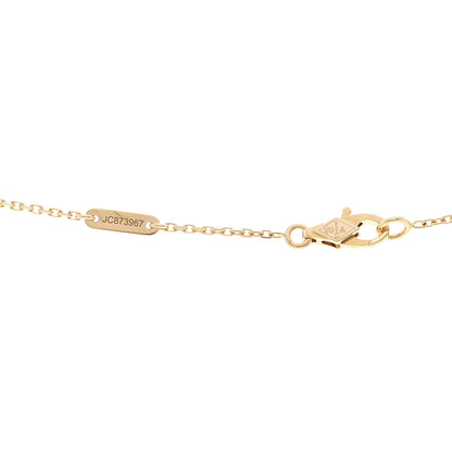 Van Cleef & Arpels 18K Yellow Gold Mother of Pearl Sweet Alhambra Butterfly Pendant Necklace 5 of 5