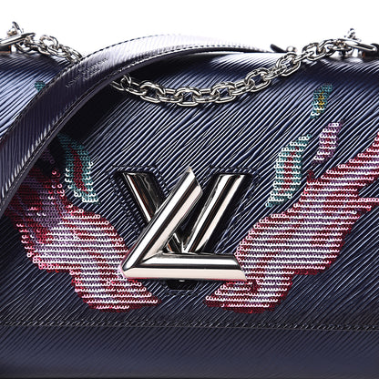 Louis Vuitton Epi Sequins Flame Twist Shoulder Bag MM Blue Nuit 8 of 8