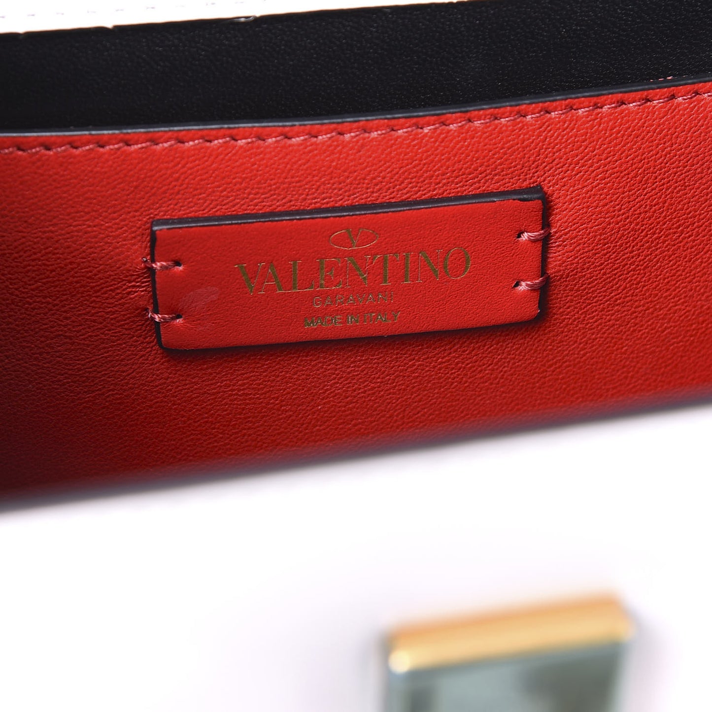 Smooth Calfskin Small VSling Shoulder Bag White