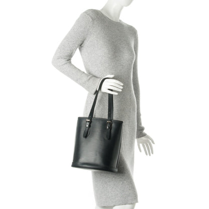 Louis Vuitton Epi Petit Bucket 23 Black 2 of 8