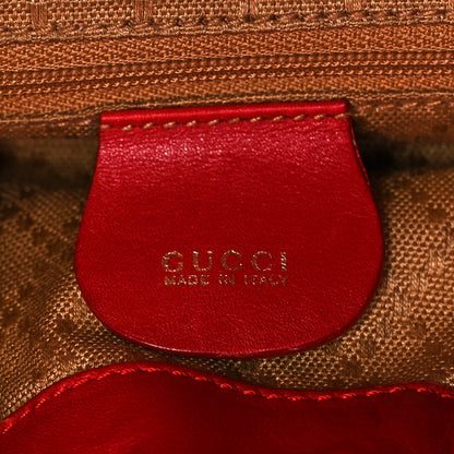 Gucci Calfskin Bamboo Mini Backpack Red 6 of 11