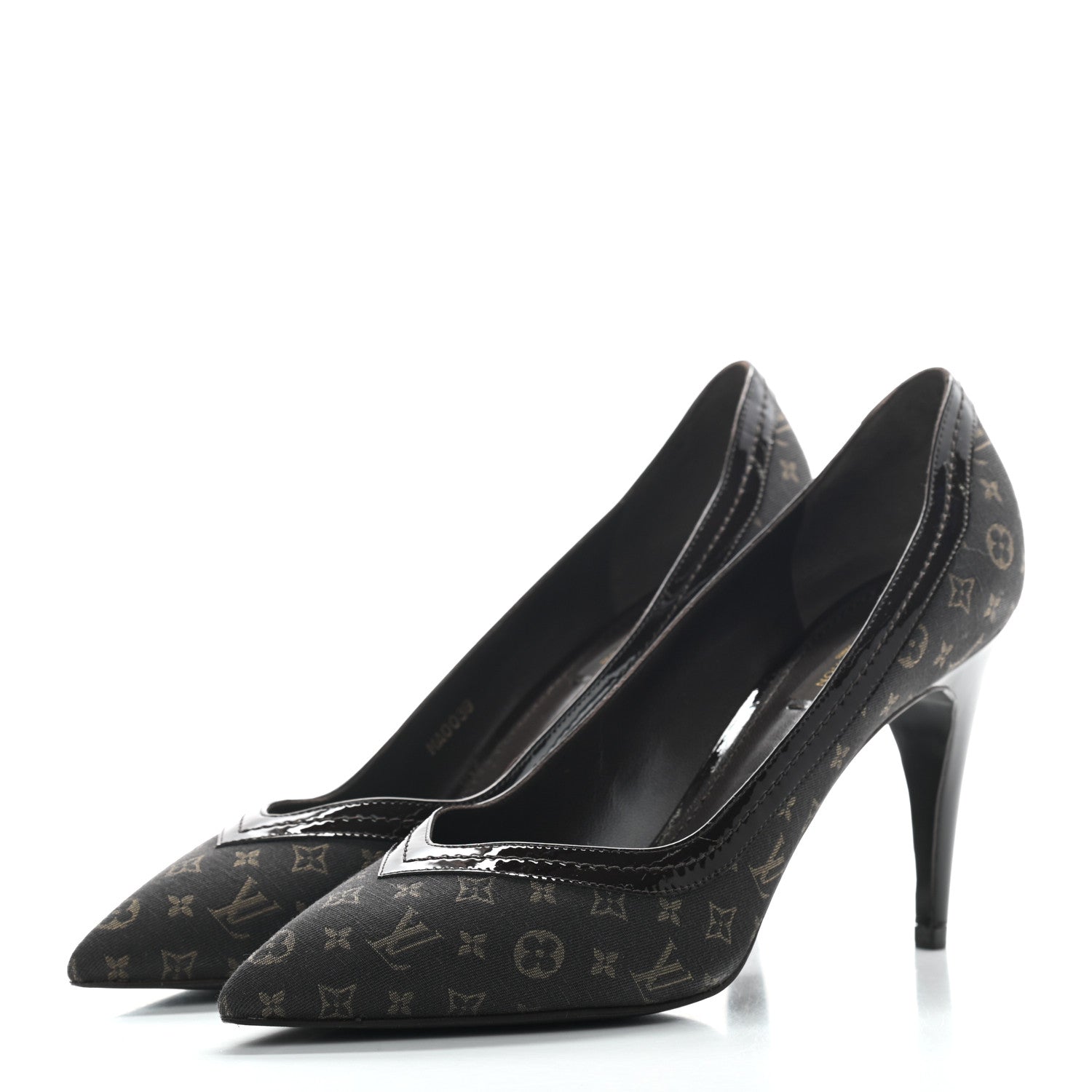 Louis Vuitton Mini Monogram Luxembourg Pumps 40 Brown 3 of 8
