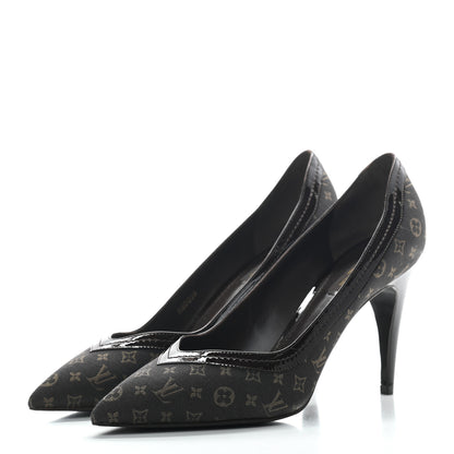 Louis Vuitton Mini Monogram Luxembourg Pumps 40 Brown 3 of 8