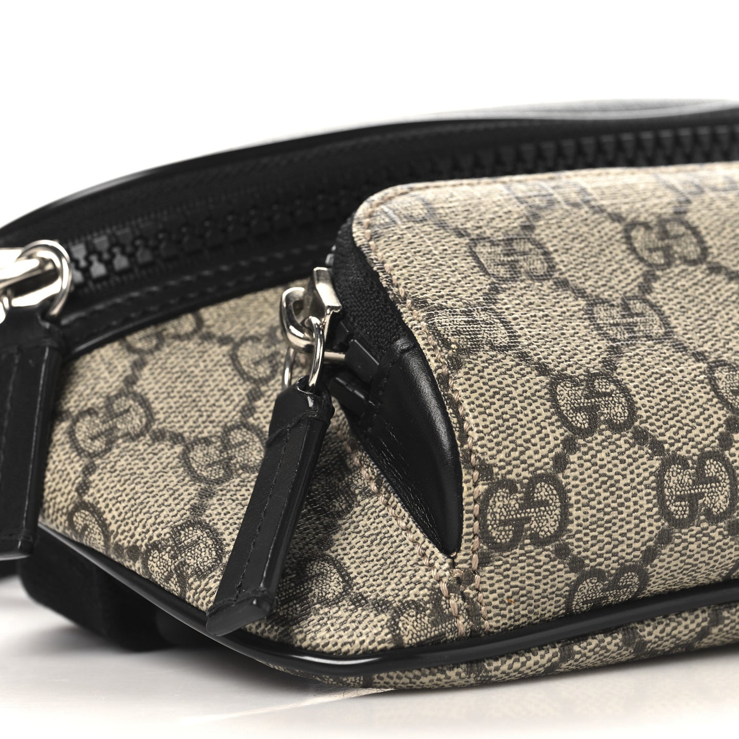 GG Supreme Monogram Belt Bag Black